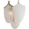 Бра ODEON LIGHT PORCELA HALL ODL24 517 G9 3*40W металл фарфор стекло, золото белый прозрачный 5051/3W